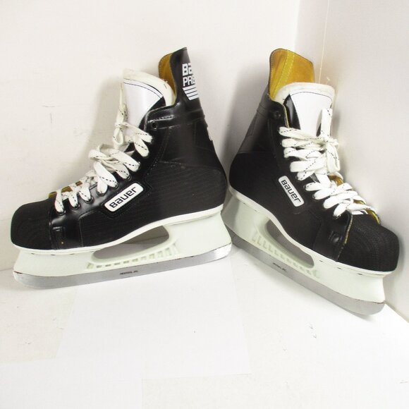 Bauer Premier 88 Men’s Ice Hockey Skates Made In Canada Leather Adult 9 D - Picture 1 of 9